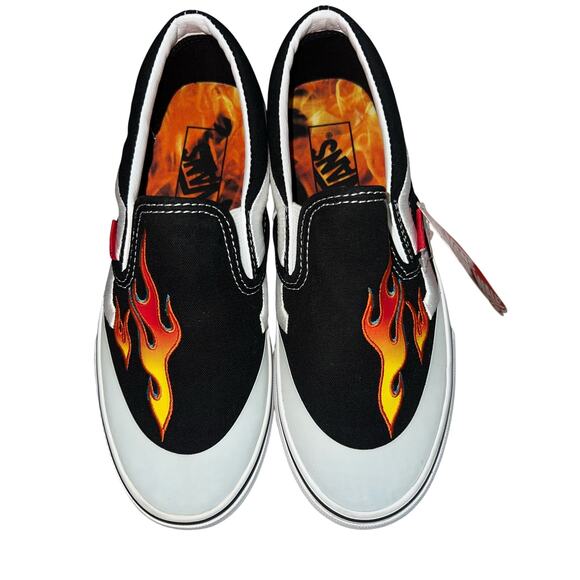 Vans X A$AP slip on Flame logo Limited Ed skater sneaker Men’s 5.5 women 7 - Picture 1 of 5